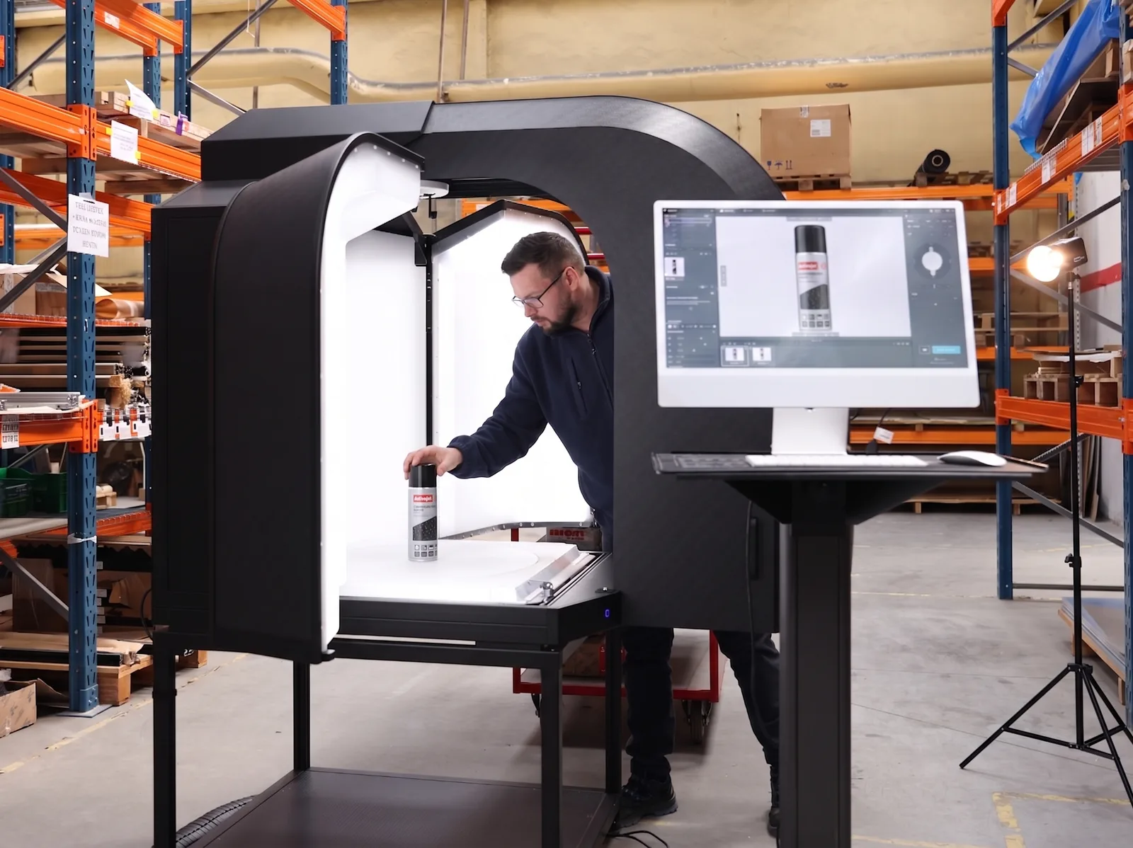 Industriel del placeret til optagelse