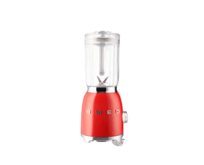 Rød blender i retrostil
