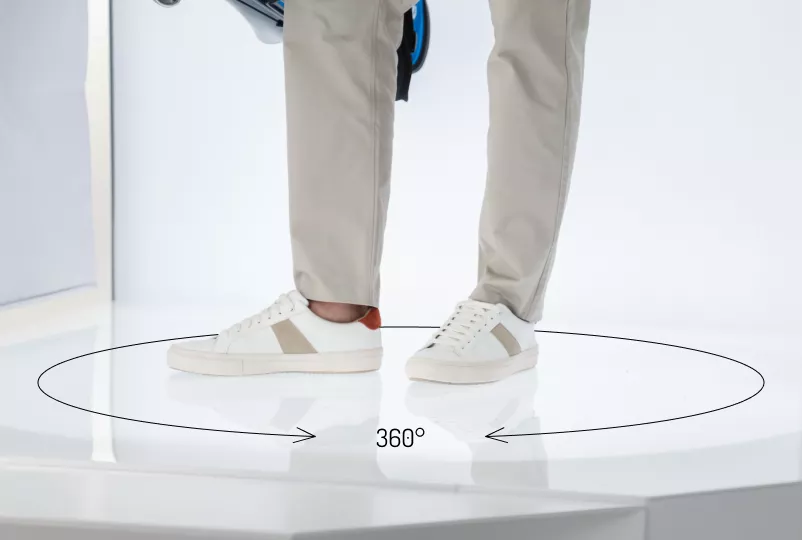 Motoriseret drejeskive på Alphastudio XXL