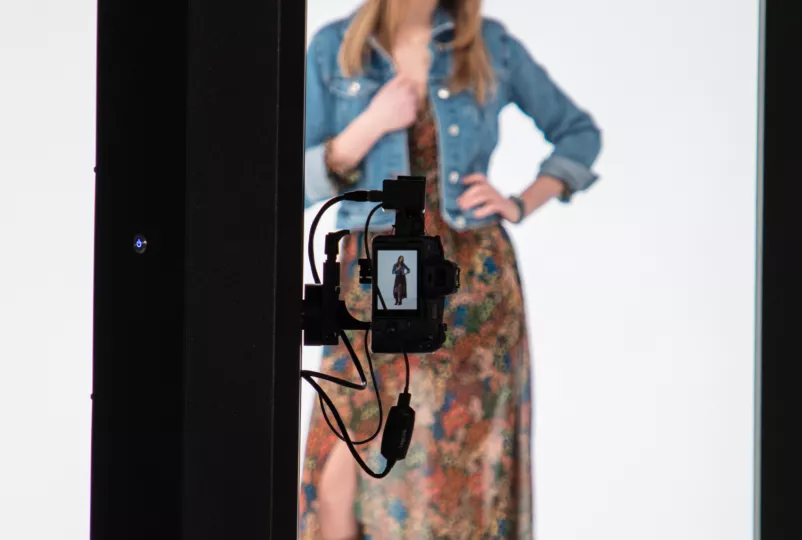 Motoriseret stativ på Fashion Studio