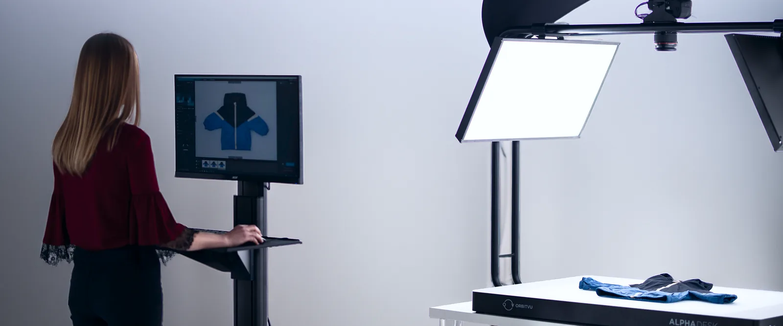 Banner om flat lay-modefotografering