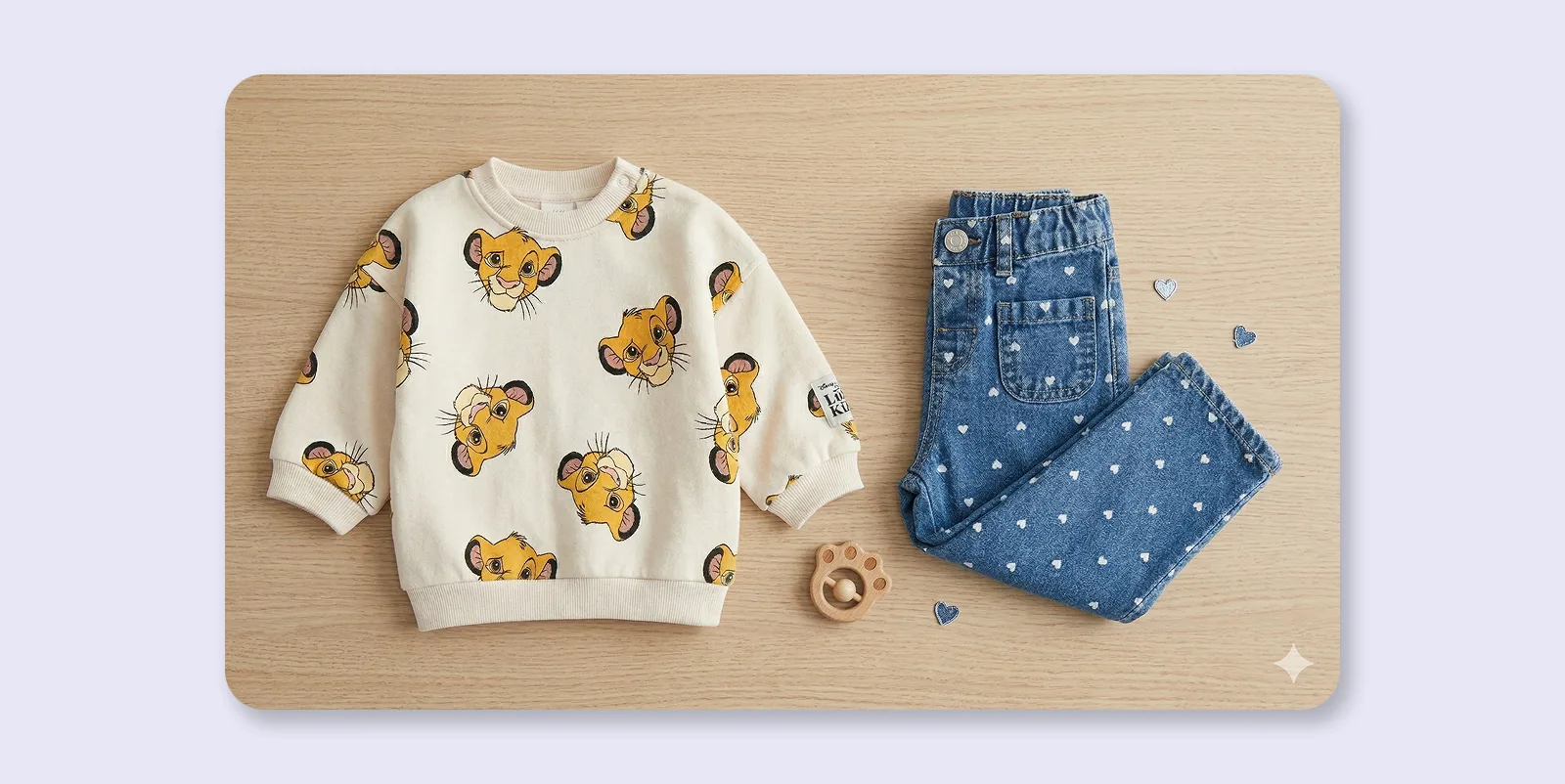 Eksempel på still life flat lay